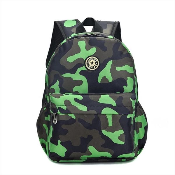 Novas crianças mochilas dos desenhos animados camuflagem impresso sacos de escola para o jardim de infância meninas meninos crianças sacos de viagem saco berçário pequeno big307g