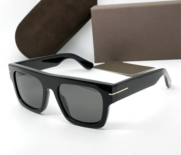 Designer de moda mulheres homens óculos de sol 711 clássico vintage formato quadrado 0711 fausto acetato óculos de sol lazer estilo vanguardista anti-ultravioleta vem com estojo