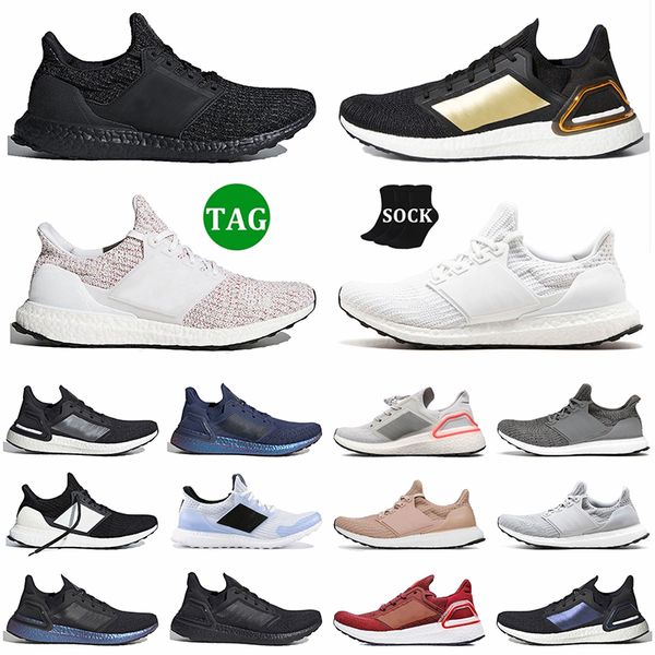 2024 og erkek koşu ayakkabıları kadınlar ultra 4.0 DNA bulut beyaz siyah taban ultraboosts 22 20 19 Mesh Trainers Classic Tech Indigo Runners Spor Sabahları Jogging Yürüyüş Boyutu 36-45