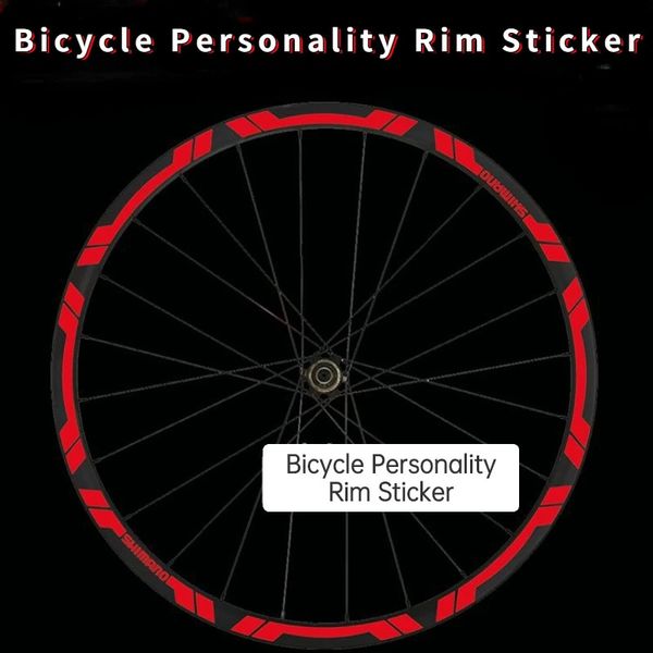 Adesivi per cerchioni per bici Set di ruote per MTB da strada Decal 26 27.5 29 700C Adesivi riflettenti per ciclismo larghezza 20mm Accessori per biciclette 240223