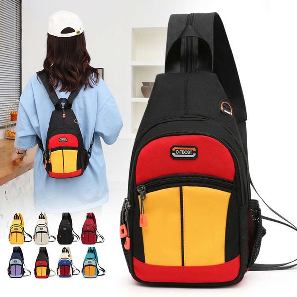 2024 Mini Rucksack Kleine Brust Tasche Frauen Mann Mode Umhängetasche Weibliche Sport Tasche Reise Bagpack Umhängetasche Mädchen Zurück pack