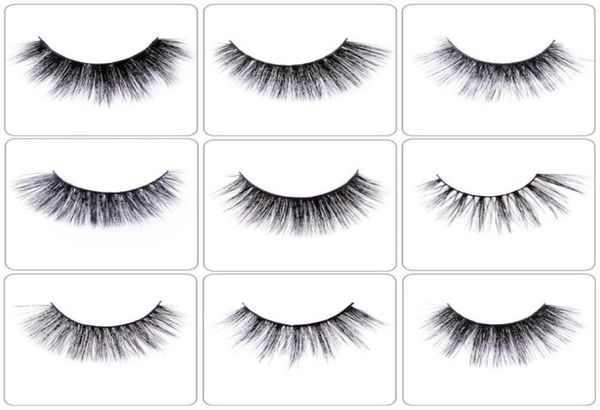 1525mm 3D Yumuşak Kirpik Mink Kirpikler Özel Özel Etiket Lash Extension 18 Stiller Kabarık Mink Lashes36872912506961