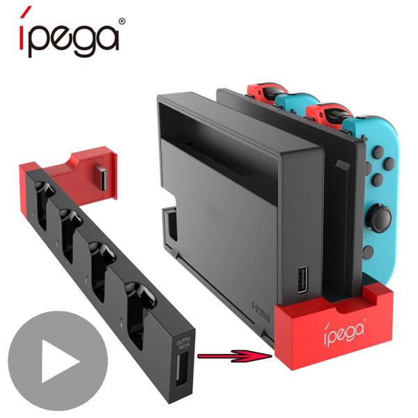 Caricabatterie Controllo per Nintend Nintendo Switch OLED Joycon Joy Con Console Caricamento Dock Caricatore Controller Nintendoswitch Base