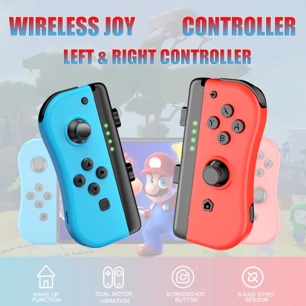 Switch Joypad Controller için Gamepads Powtree Nintendo Switch için Sol Sağ Kablosuz Gamepad Joy Gamepad Konsolu Mando Para Switch