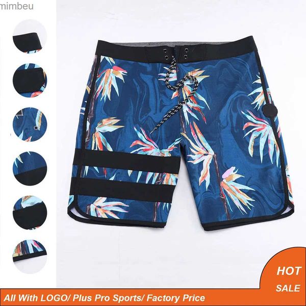 Shorts masculinos Mens Bermuda Board Shorts Fantasma Quick Dry Impermeável Elastic Spandex Beach Shorts Swim Surf Trunks Homem Fitness Swimwear 240226