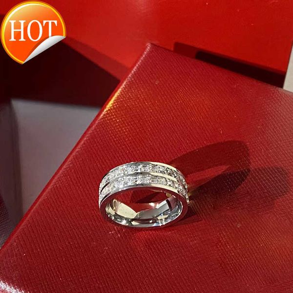 Bandringe, luxuriöser Designer-Ring für Herren und Damen, Diamant-Design, modisch, klassischer Stil, Jahrestag, Hochzeit, wunderschön