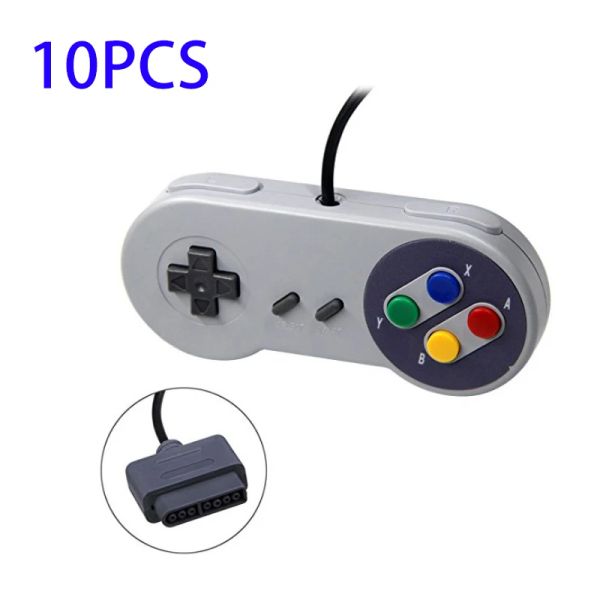 Геймпады 10 шт./лот геймпад 16-битный контроллер для Super Nintendo SNES System Console Control Pad