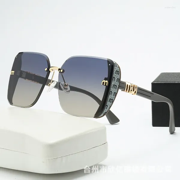 Sonnenbrille 2024 Quadratische Frauen Mode Brief Outdoor Shades Brillen Trendy Marke Designer UV400 Party Sonnenbrille Gafas