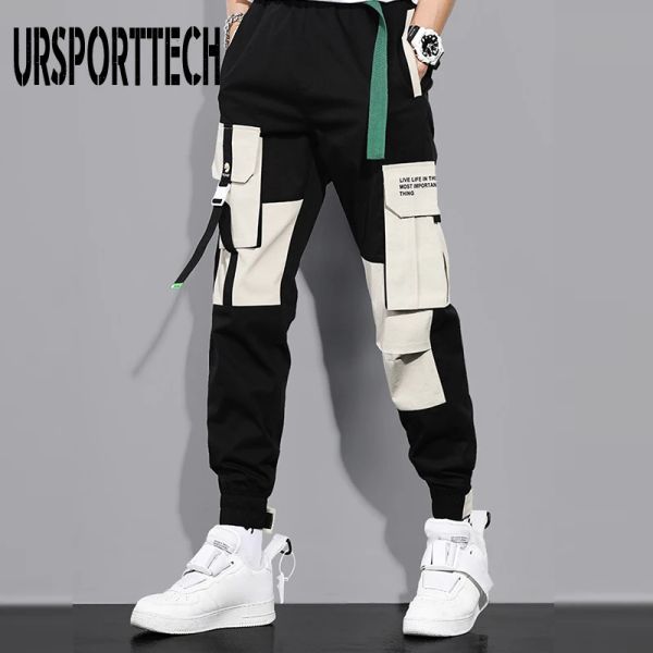 Pantaloni da carico pantaloni pantaloni hip hop joggers adolescenti ragazzi pantaloni tasche da ballo casual techwear harem pantaloni per pantaloni