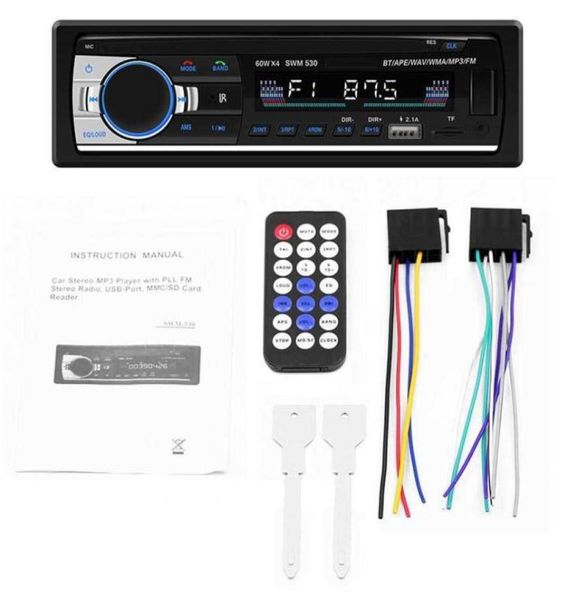 SWM-530 Autoradio Yüksek Tanımlı Evrensel Double Din LCD Araba O Stereo Multimedya Bluetooth 4.0 MP3 Müzik Çalar FM Radyo Çift USB AUX4809544