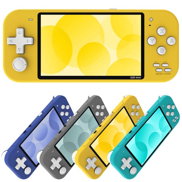 Spieler tragbare Spielekonsole 4,3 Zoll Handheld mit IPS-Bildschirm 64 GB 128 GB 2500 kostenlose Spielekonsole für FC NES GBA GBC Spiele Kindergeschenk