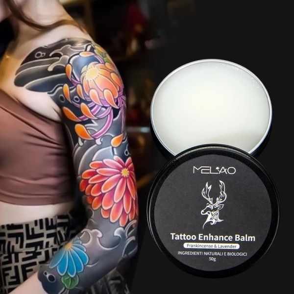 Tintas MELAO Ink Protect Color Enhancement Tatuagem Cura Aftercare Bálsamo Tatuagem Creme Hidratante Tatuagem Melhorar Bálsamo com Manteiga de Karité