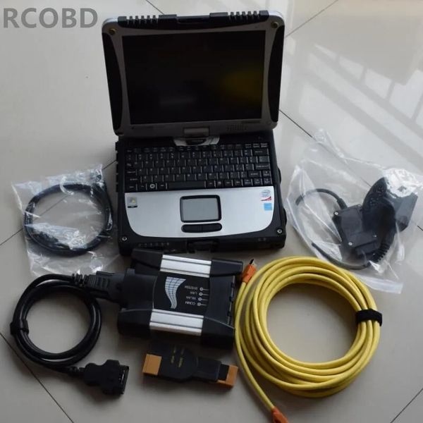 BMW ICOM için Sonraki Teşhis Programlama Aracı SSD ile WiFi 960GB uzman modu CF19 Dizüstü Bilgisayar 4GB RAM i5 CPU Tam Set Kullanıma Hazır