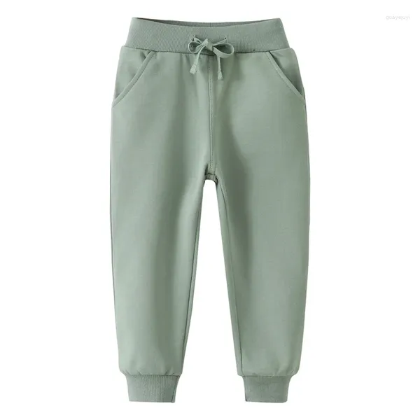 Pantaloni Metri da salto 2-7T Pantaloni sportivi per bambini con coulisse Per l'autunno Primavera Pianura Ragazzi Ragazze Pantaloni lunghi Moda Sport Bambini