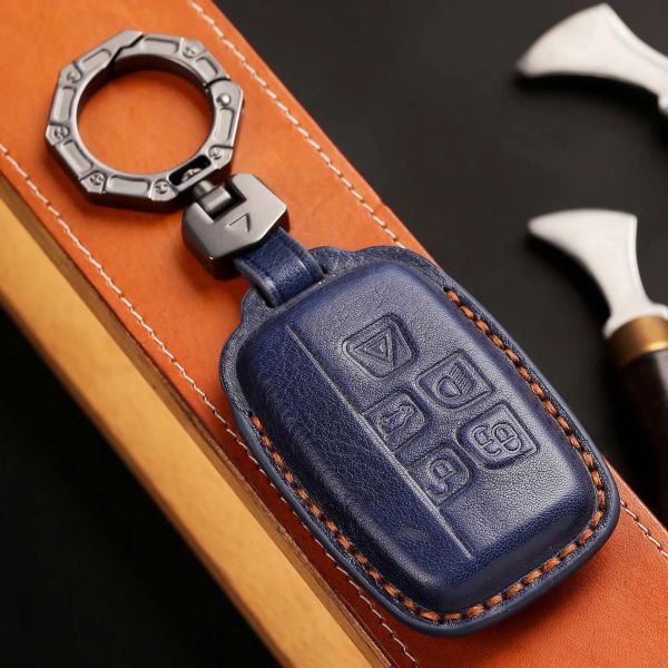 Custodia in pelle di lusso Smart Key Fob Custodia portachiavi per auto Shell per Land Rover RangeRover Sport Discovery 3 4 Elander 2 Evoque