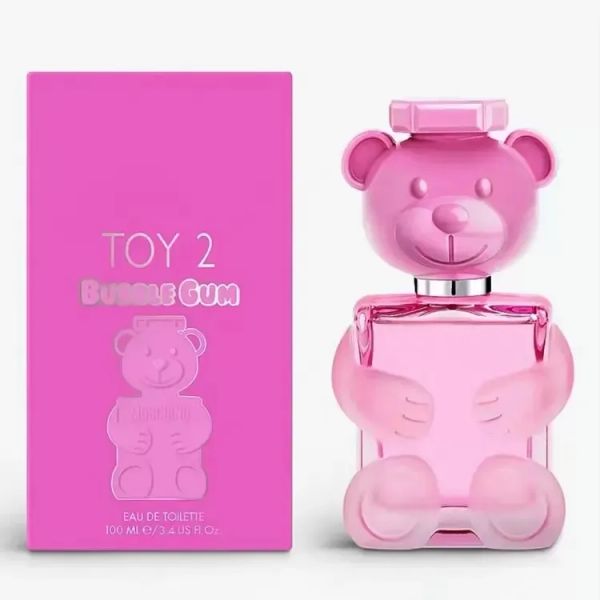 parfum Teddybär-Parfüm, 100 ml, Bubble Gum, Eau de Parfum, 3,4 fl.oz, langanhaltender Geruch, EDP, fruchtige, blumige Noten, Damenduft, Toy Boy Cologne