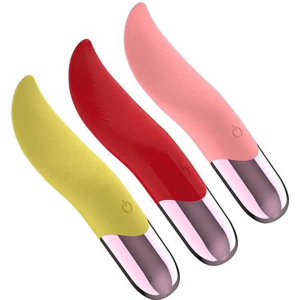 Lading 10 Frequenz simulierte Zungenvibration Massage Stick für Frauen Licking -Geräte Paare Flirten und Masturbieren von Geräte Sexprodukte 231129