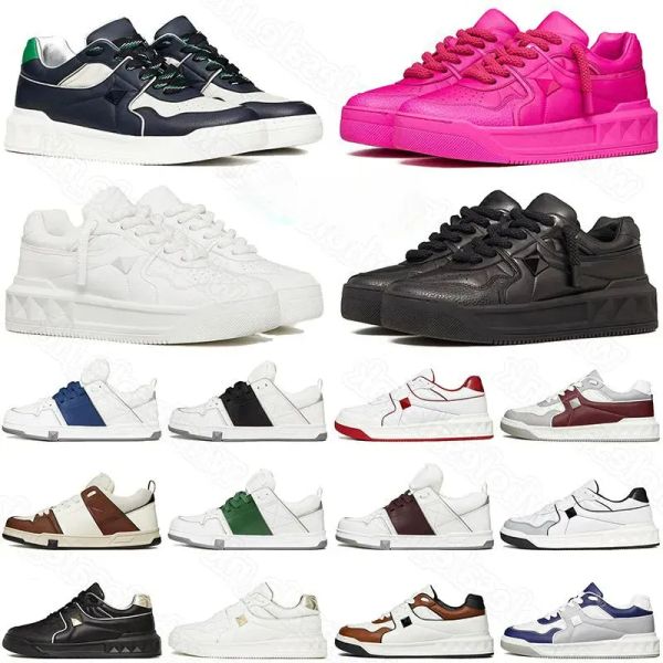 2024 Top Hochwertige maßgeschneiderte Schuhe Designer Herren- und Damen-Freizeitschuhe Nails State Open Skates Low Top Gelb Rot Weiß Beige Rot Luxus-Coach-Outdoor-Sneaker aus Leder