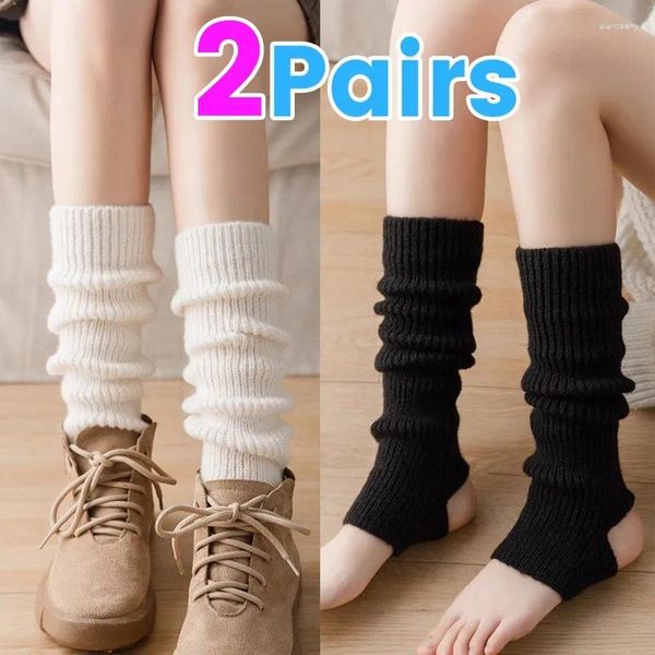 Frauen Socken Y2K Mädchen Lange Beinlinge Winter Warme Wolle Gestrickte Fuß Abdeckung Arm Wärmer Häkeln Boot Manschetten Lolita Strümpfe