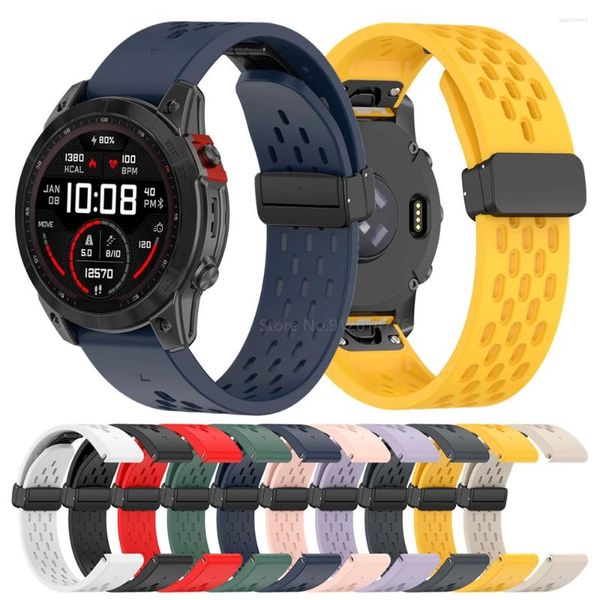 Ремешки для часов 26, 22, 20 мм, силиконовые ремешки для Garmin Fenix 7X 7 7S Pro 6X 6 6S 5S 5X Plus/Epix Gen2 51 47 42 мм, браслет QuickFit