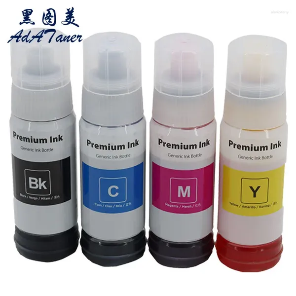 Mürekkep Yeniden Doldurma Kitleri 003 001 Premium 70ml Uyumlu Şişe Su Tabanlı Pigment Boya Tintas L3110 L1110 L3116 L3150 L3156 Yazıcı