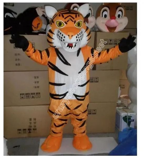 Traje de mascote de tigre personalizado de alta qualidade tema fantasia vestido de Natal roupa de anúncio