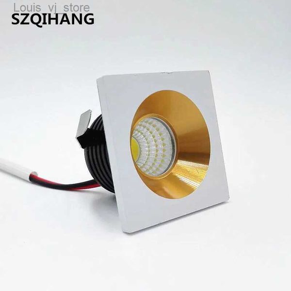 Downlights 3W 5W Mini Kare Yüksek Güçlü Dimmable LED Gömme Tavan Aşağı Işık Lambaları AC85-265V YQ240226