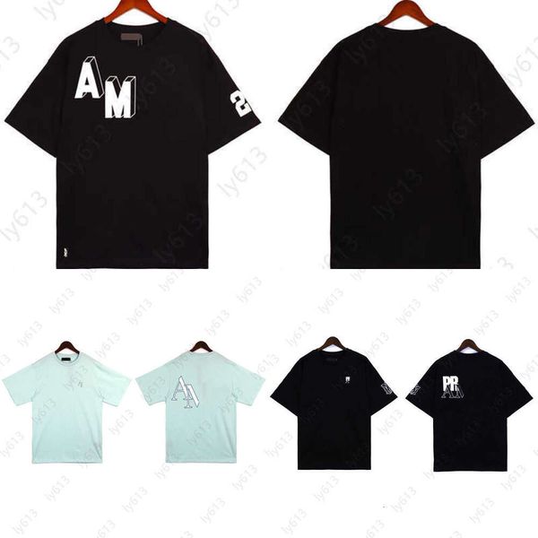 Mode trendige Marke T-Shirts Sommer Männer T-Shirt amerikanische Retro-Nische Amirs High Street Druck lose lässige Co-ed Kurzarm Herren Design