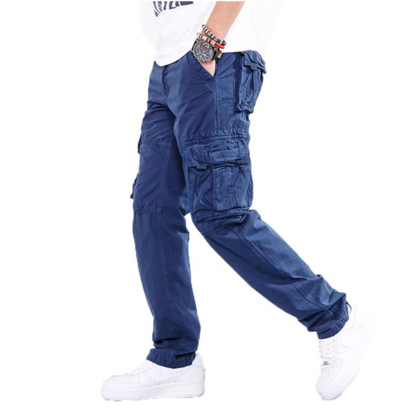 «Мужские тактические брюки-карго: прочные армейские активные японские джоггеры в стиле хип-хоп для военных игр и повседневной одежды — удобные и стильные брюки»
