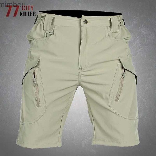 Erkek Şort Ix9 Hızlı Kurutma Taktik Şort Erkekler Yaz Su Geçirmez Giyim Dayanıklı Çoklu Cepler Nefes Alabilir İnce Askeri Kargo Pantolon Erkek 240226