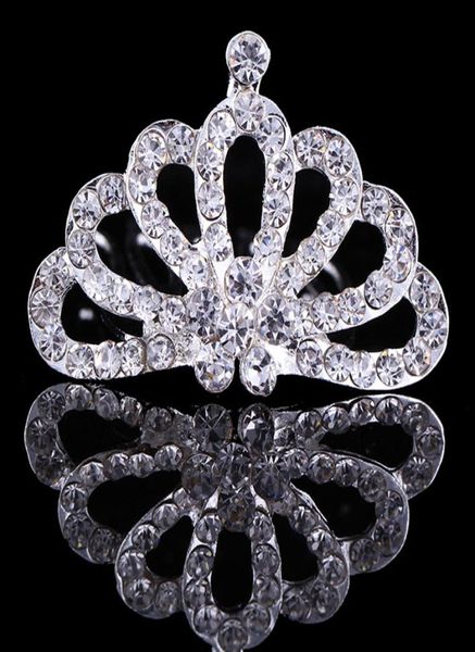 2021 brilhante strass grampo de cabelo pequenas meninas diadema coroa tiara crianças cabeça jóias acessórios para ornamentos bebê hairpin2949801