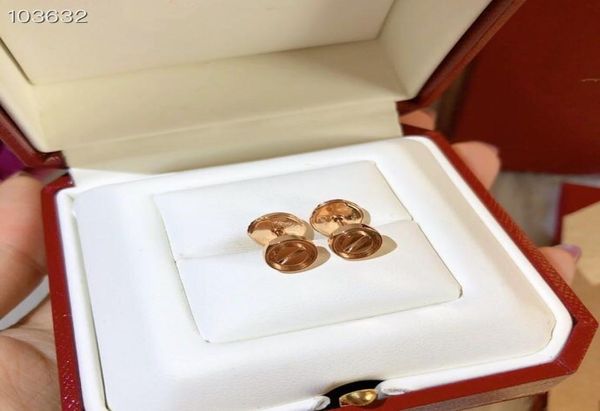 Винтажные классические серьги-гвоздики Forever Love из стерлингового серебра 925 пробы с круглыми гвоздями для женщин Jewelry9808197