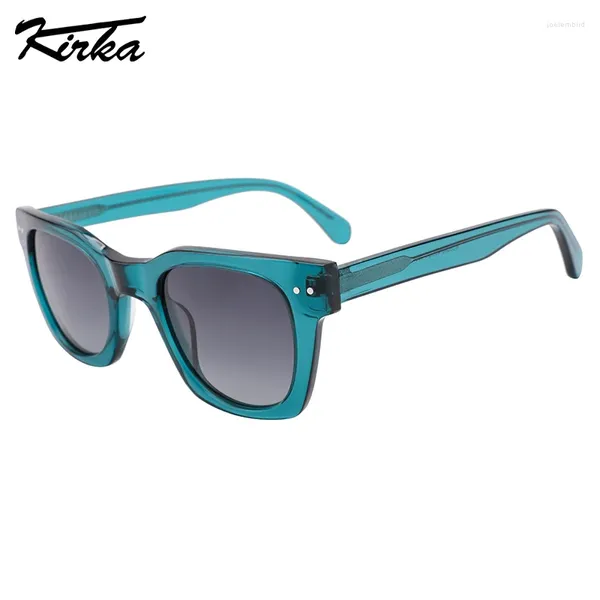 Occhiali da sole Kirka polarizzati unisex montatura quadrata spessa ponte largo del naso lenti sfumate moda occhiali da vista WD5098