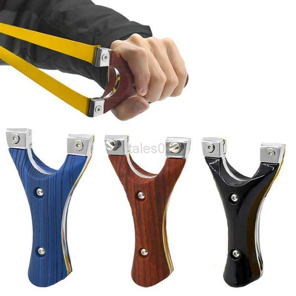 Jagdschleudern Tragbare Schleuder Harz + Legierung Schleuder Gebrauchte Flache Gummiband Outdoor Jagd Sport Wettbewerb Spielzeug Zubehör YQ240226