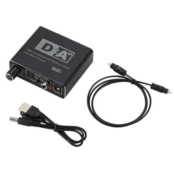 Digitaler Glasfaser-Analogkonverter, Koaxial-zu-5.1-Kanal-Audio-Decoder-Splitter, 3,5-Zoll-Kopfhörergurt-Anpassung