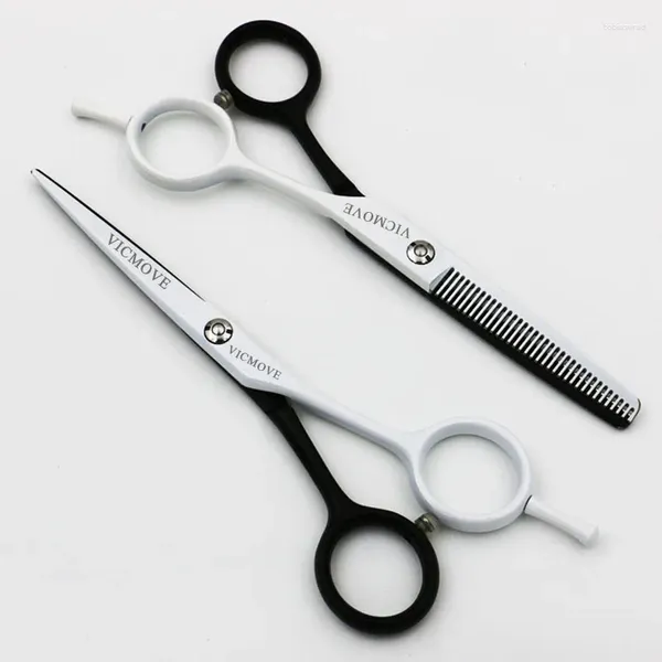 5,5-Zoll-Profi-Haarscheren-Set zum Schneiden und Ausdünnen von Friseur- und Friseurscheren, hochwertige Schwarz-Weiß-Stile