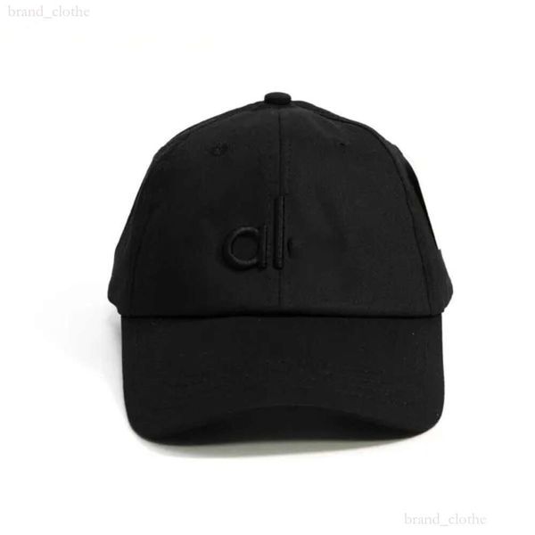 Designer Aloo Yoga Ball Cap Yoga Baseball Hat Fashion Summer Mulheres versáteis Big Head Surround Show Face Hat Use Duck Tongue Hat para Lulus Black 487