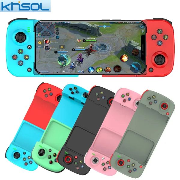 Gamepads kablosuz oyun denetleyicisi bt 5.0 cep telefonu için gerilebilir android iOS gamepad joystick ps4 anahtar bilgisayar için geri çekilebilir gamepad