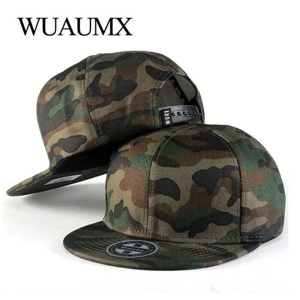 Cappellini da baseball Wuaumx Cappello da baseball estivo Uomo Camo Hip Hop Cappello a 5 pannelli con bottoni Donna Touca Gorras Planas Cassette Chapeau 18 Stile J240226