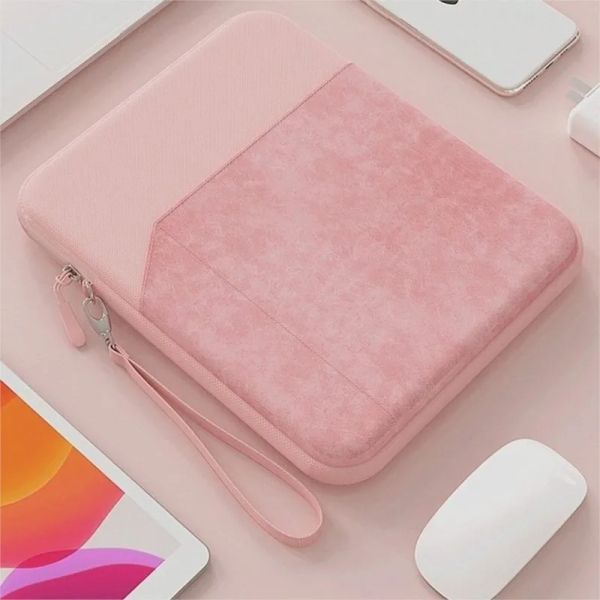 Sırt çantası ins pembe dizüstü bilgisayarlar manşon çanta kutusu 13.3 14 15.4 16 inç defter çantası MacBook Air Taşınan 13.6 M2 Pro Shockproof Dizüstü Bilgisayar Kapağı