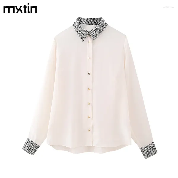 Damen-Blusen, Hemd, Herbstmode, weiße Hemden und Vintage-Frühlings-Langarm-Damen, elegante weibliche Top-Kleidung für Frauen