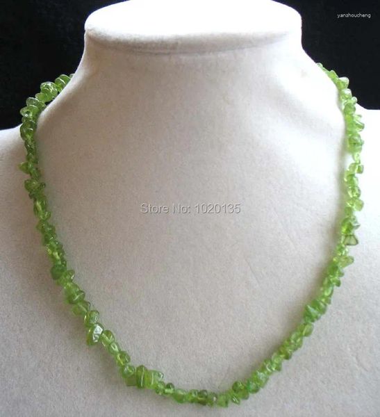 Ciondoli!Collana girocollo con peridoto verde/pietra solare rosa/tormalina/amazzonite barocca da 5-8 mm, perline naturali da 17 pollici, pietra preziosa FPPJ per donna