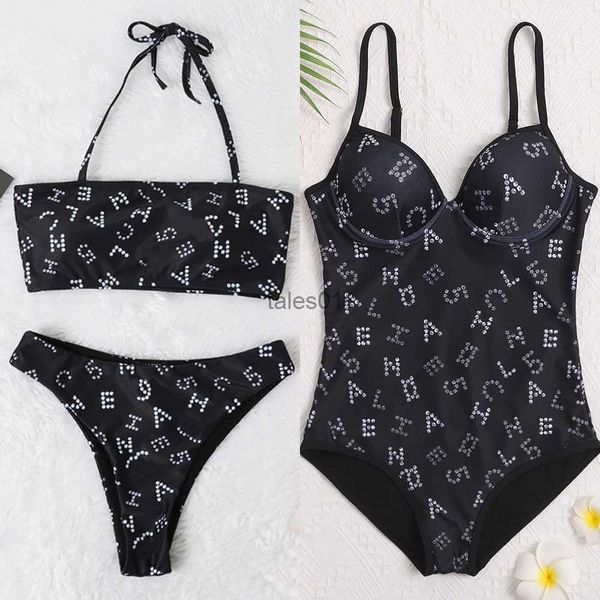 Damen-Bademode Home Fashion Frauen Sexy Mädchen Bademode Bikinis Einteilige Anzüge Bodysuit Badekleidung Designer Schwimmbadende 205 240226