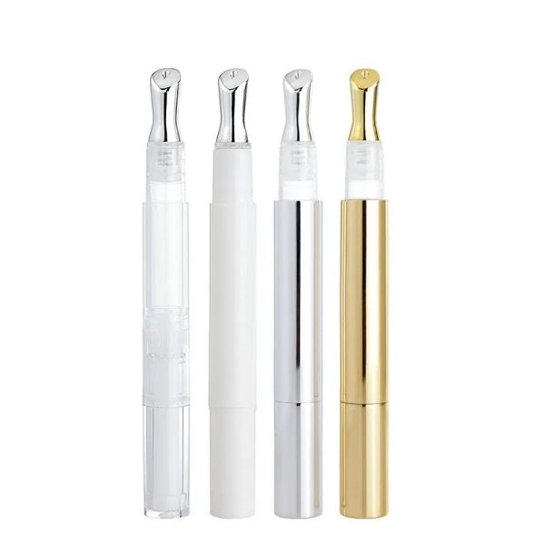 Flaschen 20pcs 3ml Aluminium Gold Silber Augencreme Massagebröhre leer Serum Essenz Öl Lippenbalsam Haargel Make -up Verpackung Flaschen Flaschen