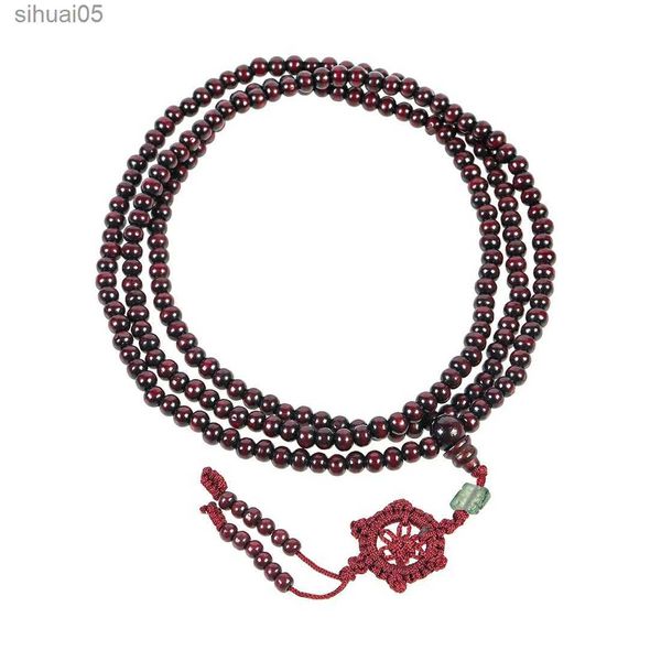 Braccialetti avvolgenti con perline di preghiera del Buddha in rilievo per gioielli con collana di meditazione per uomo donna YQ240226