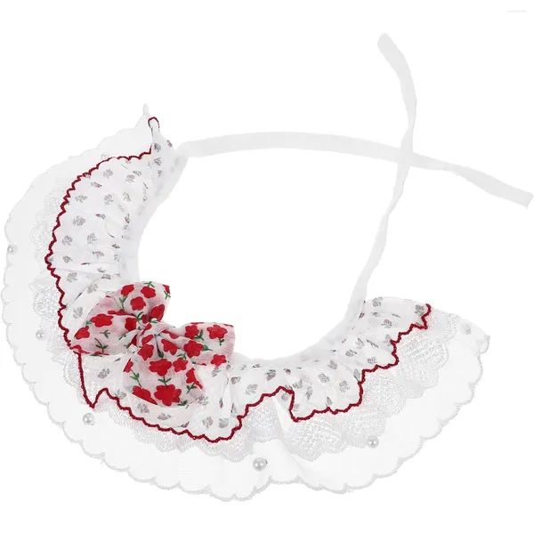 Ошейники для собак, ошейник для домашних животных, декоративный кошачий декор, маленький кружевной котенок, очаровательная шея, уличный регулируемый узор, стиль