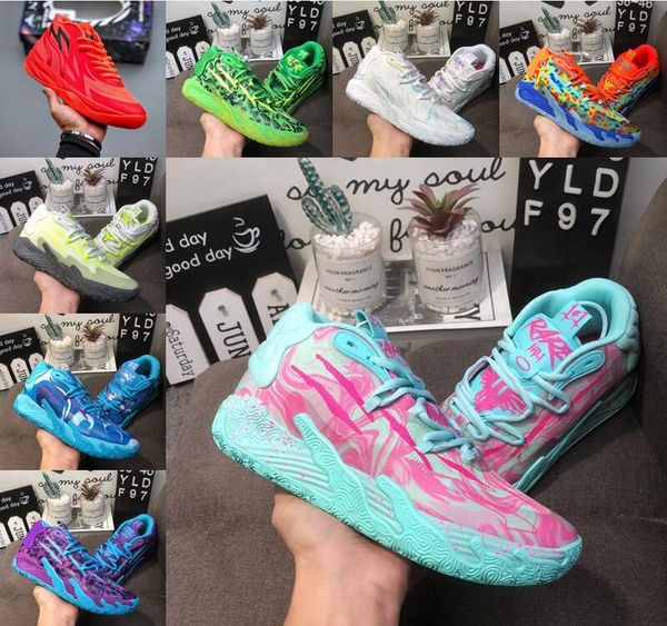 2024 LaMelo Ball Shoes MB.01 02 03 Lo Мужские баскетбольные кроссовки Queen City Rick and Morty Rock Ridge Red Blast Buzz City Galaxy UNC Iridescent Dreams Trainers Спортивные кроссовки