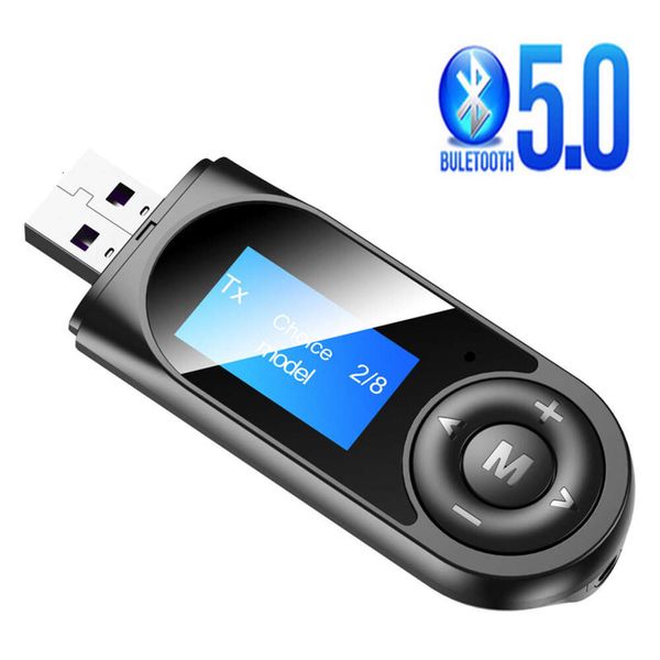 Nuovo adattatore Bluetooth audio per chiamate in auto per TV, trasmissione e ricezione USB 5.0 T13