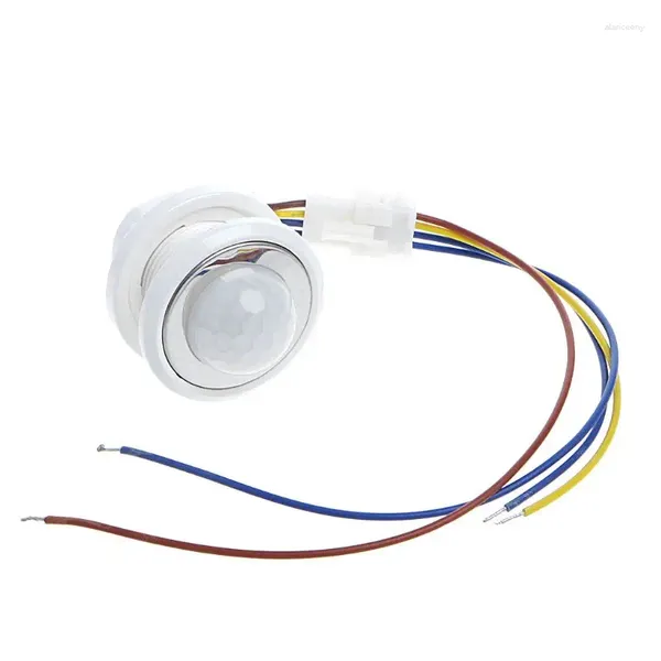 Controle Home Inteligente 40mm LED Detector PIR Interruptor de sensor de movimento infravermelho com atraso de tempo ajustável