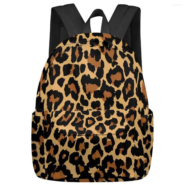 Mochila Sexy Leopard Moda Mulheres Homem Mochilas À Prova D 'Água Viagem Escola para Estudante Meninos Meninas Laptop Book Pack Mochilas